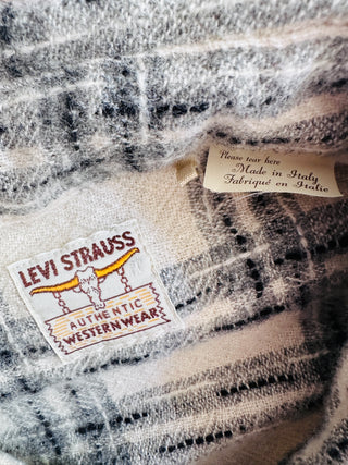 XL Vintage Levi Strauss Made in Italy Wool Flannel 1950s