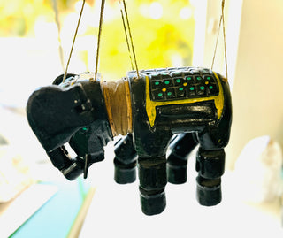 Vintage Southeast Asian Wooden Marionette 1970s