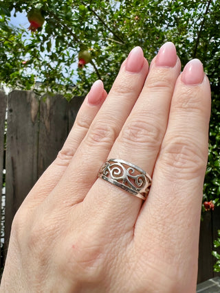 925 Ornate Scroll Ring