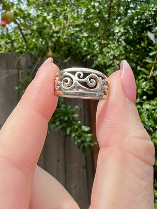 925 Ornate Scroll Ring