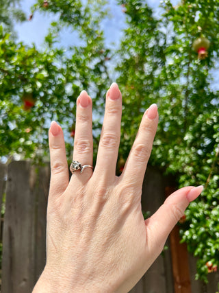 Vntg 925 Cat Ring Sz 7