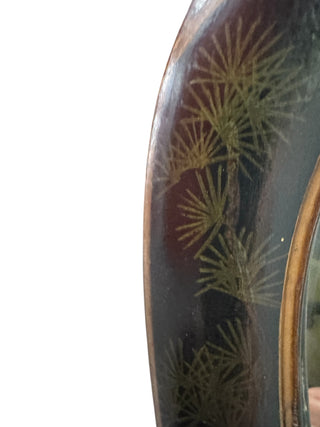 VTG Hand-Painted Chinoiserie Wall Mirror