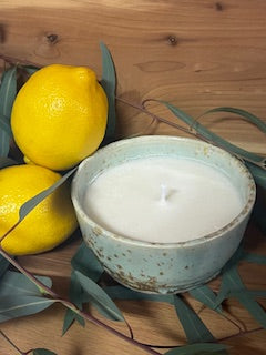 Lemon Eucalyptus - Handmade Ceramic Candle