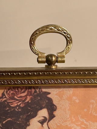 Vintage Gold Frame with Top Ring Hanger, 8x10