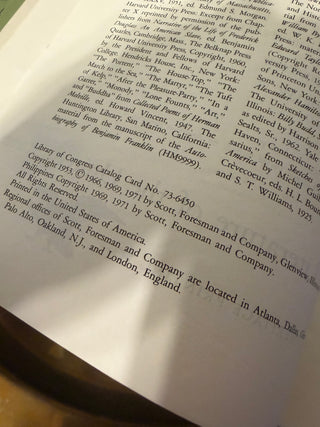 Literature United States (Heritage Printing), 1973