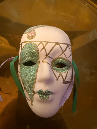 Mask Green Glitter