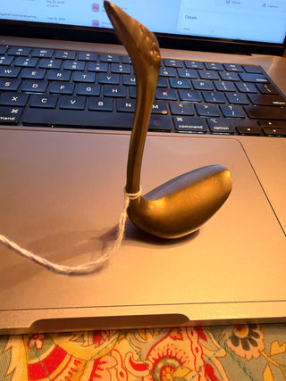 Mini Brass Swan Figurine approx. 4"
