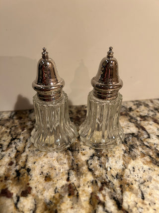 Salt & Pepper Shakers, Fluted Glass