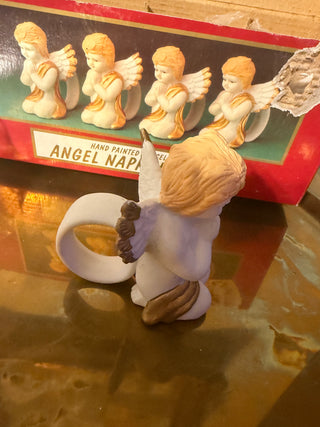 Angel Napkin Rings Boxed, Set 4