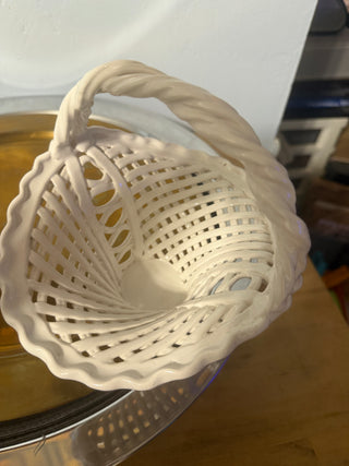 Ceramic White Basket Portugal