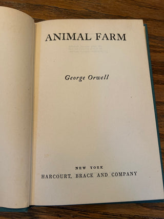 Vintage Book, Animal Farm by George Orwell, 1946
