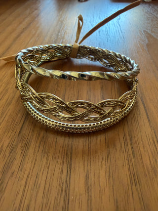 Gold Bangles (3)