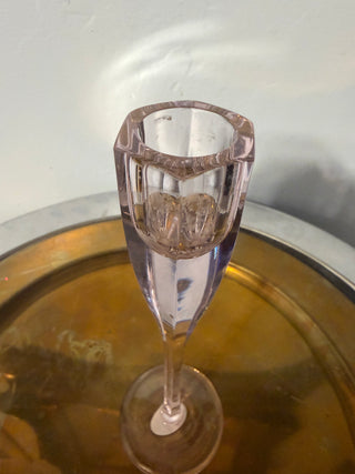 Candleholder Single Taper, 8.25" pink