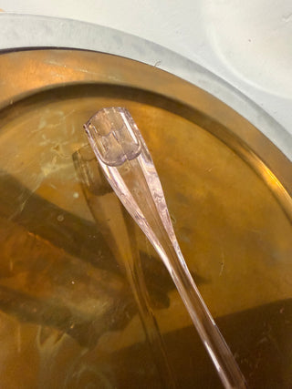 Candleholder Single Taper, 8.25" pink