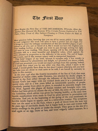 Vintage Book, Tales From The Decameron c1930