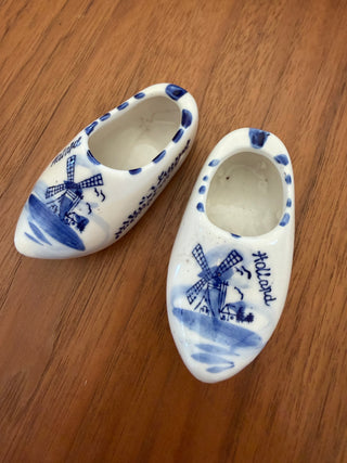 Mini Blue & White Clogs