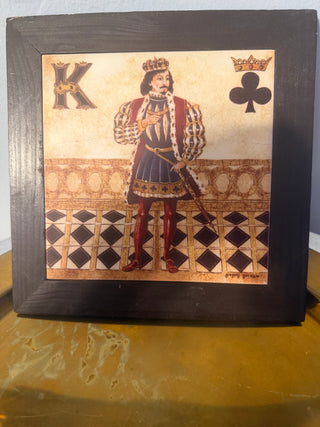 King of Clubs Tile 8"