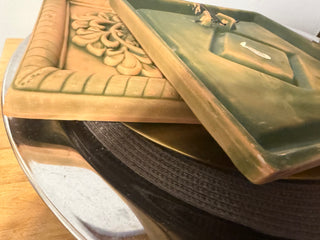Terra Cotta Wall Plaque SET 2, 8.5"