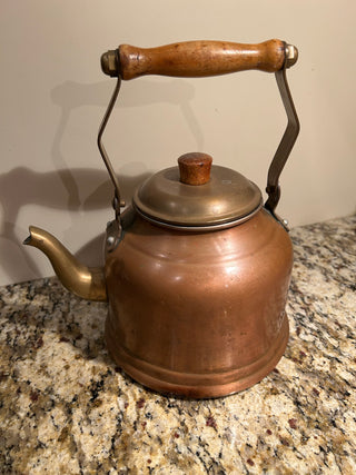 Vintage Copper Tea Kettle