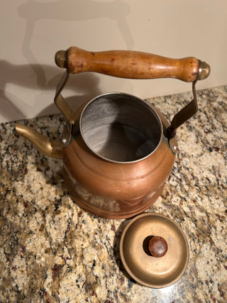 Vintage Copper Tea Kettle