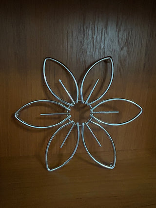Silver Flower Trivet