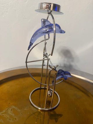 Dolphin Tea Light Balance Stand