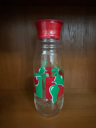 Vtg Glass Juice Jug