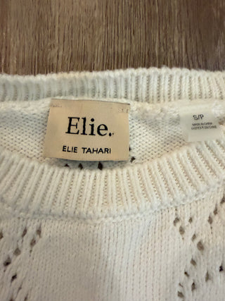 Cream Short Sleeve Sweater
