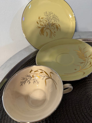 Vintage Teacup/Saucer/Dessert Place 4, 12 units