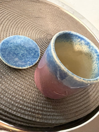 Teacup Ceramic with Coaster-Lid