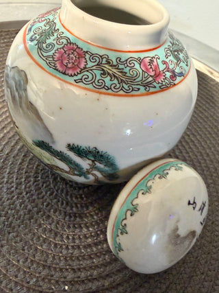 Vintage Tea Loose Leaf Canister. China Mfg