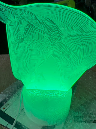New 3D Illusion Light with Horse Design. Acrylic.