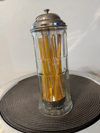 Straw Dispenser TableCraft 11" Clear Glass