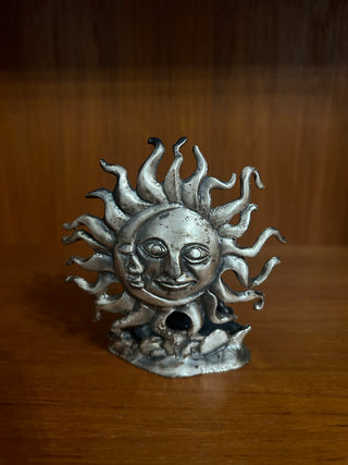 Vtg Metal Celestial Sun and Moon