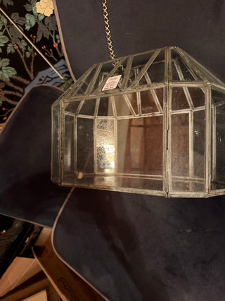 Antique Victorian Glass Decorative Craft Garden Terrarium VV