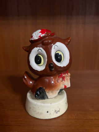 Vtg Ceramic Owl Figurine
