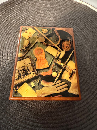 Playing Card Box Storage Wood 2 Deck