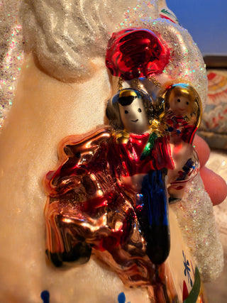 Kurt Adler Scandinavian World of Santa Blown Glass Christmas Ornament