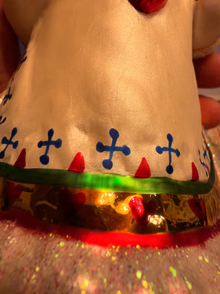Kurt Adler Scandinavian World of Santa Blown Glass Christmas Ornament