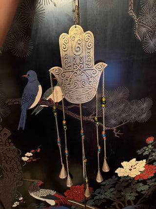 Recycled Metal Hamsa Wind Chime VV
