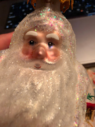 Kurt Adler Scandinavian World of Santa Blown Glass Christmas Ornament