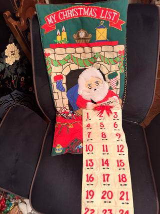 Pockets of Learning “My Christmas List” Fabric Advent Calendar – 23 Pieces