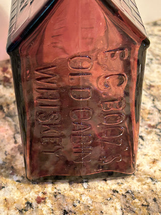 Vintage E.C. Booz’s Old Cabin Whiskey Decanter