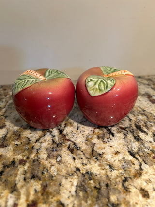Apple Salt and Pepper Shakers