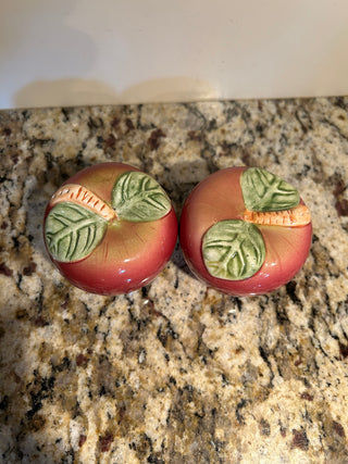 Apple Salt and Pepper Shakers