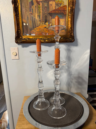 Candleholder Altar Crystal SET 3: 23"-16" & 14"