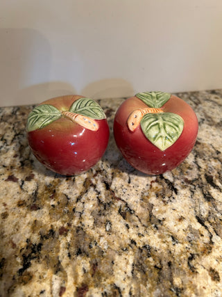 Apple Salt and Pepper Shakers
