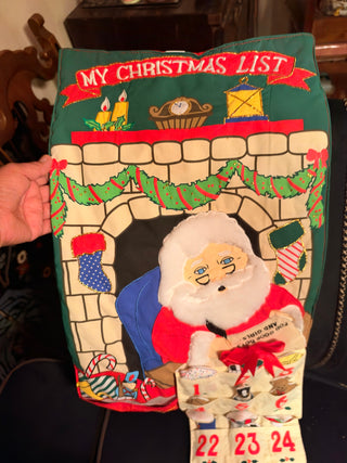 Pockets of Learning “My Christmas List” Fabric Advent Calendar – 23 Pieces