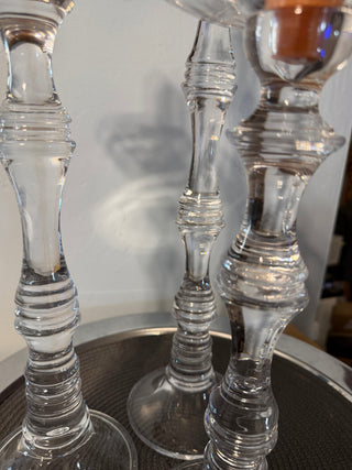 Candleholder Altar Crystal SET 3: 23"-16" & 14"