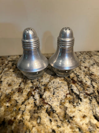 Vintage  Atomic-Style Salt and Pepper Shakers
